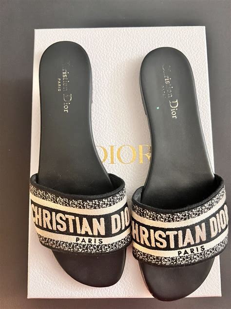 dior red slides|christian dior slides navy blue.